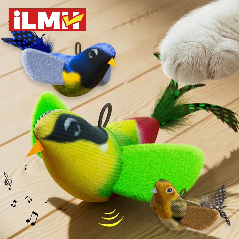 Chirping Bird Wall Cat Teaser