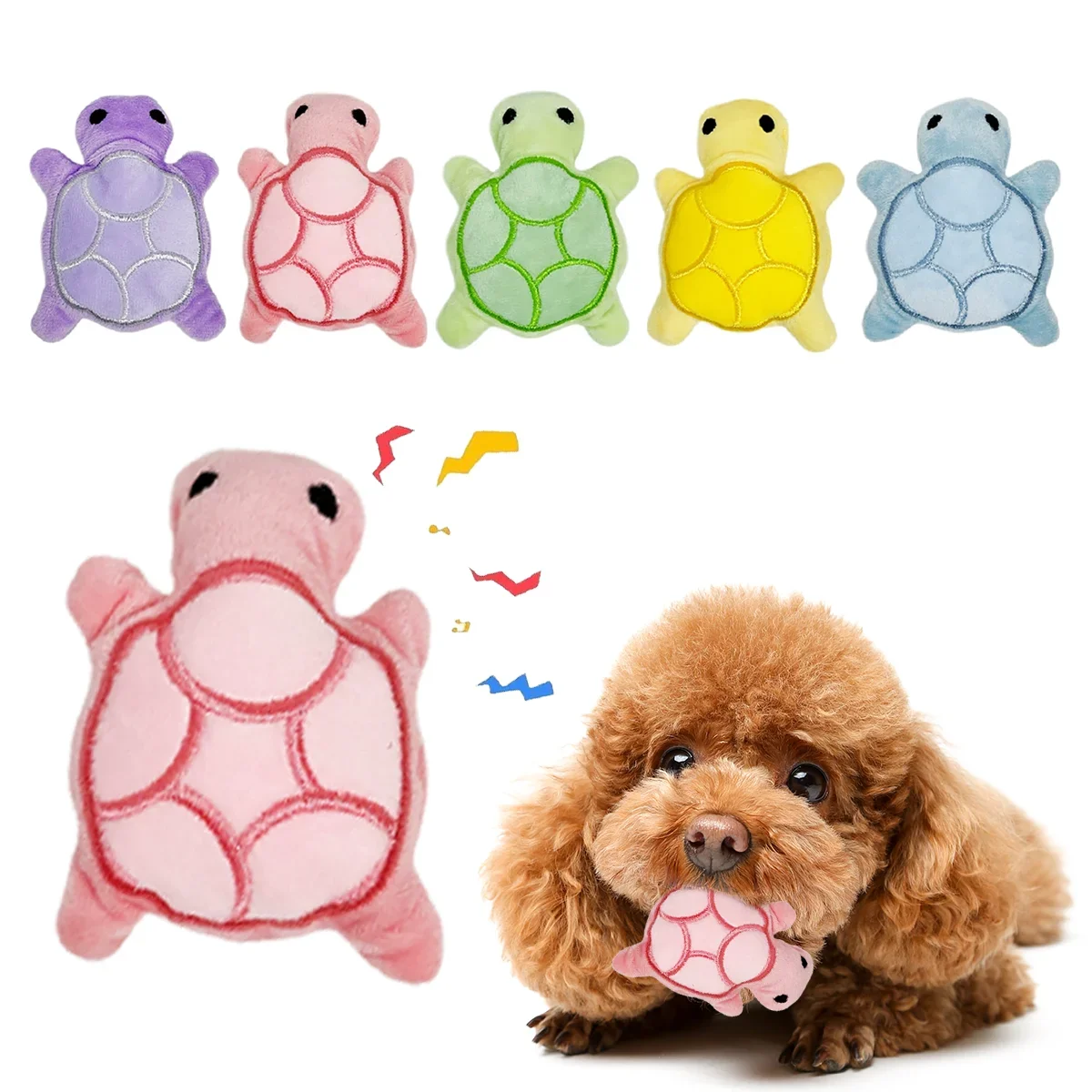 Turtle Plush Puppy Teether Toy