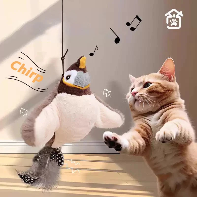 Chirping Bird Wall Cat Teaser