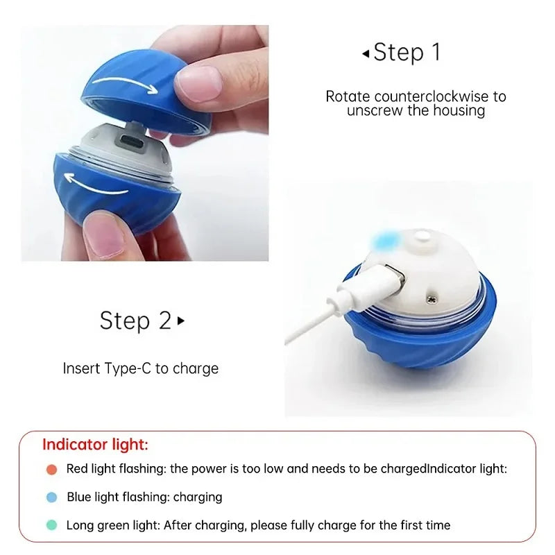 Smart Auto-Rolling Dog Ball
