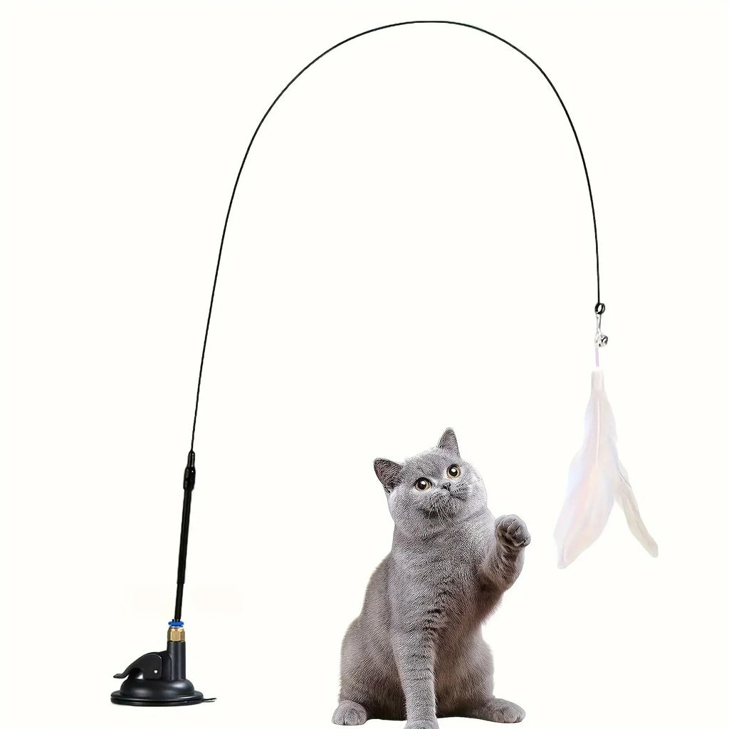 Feather Teaser Wand Cat Toy