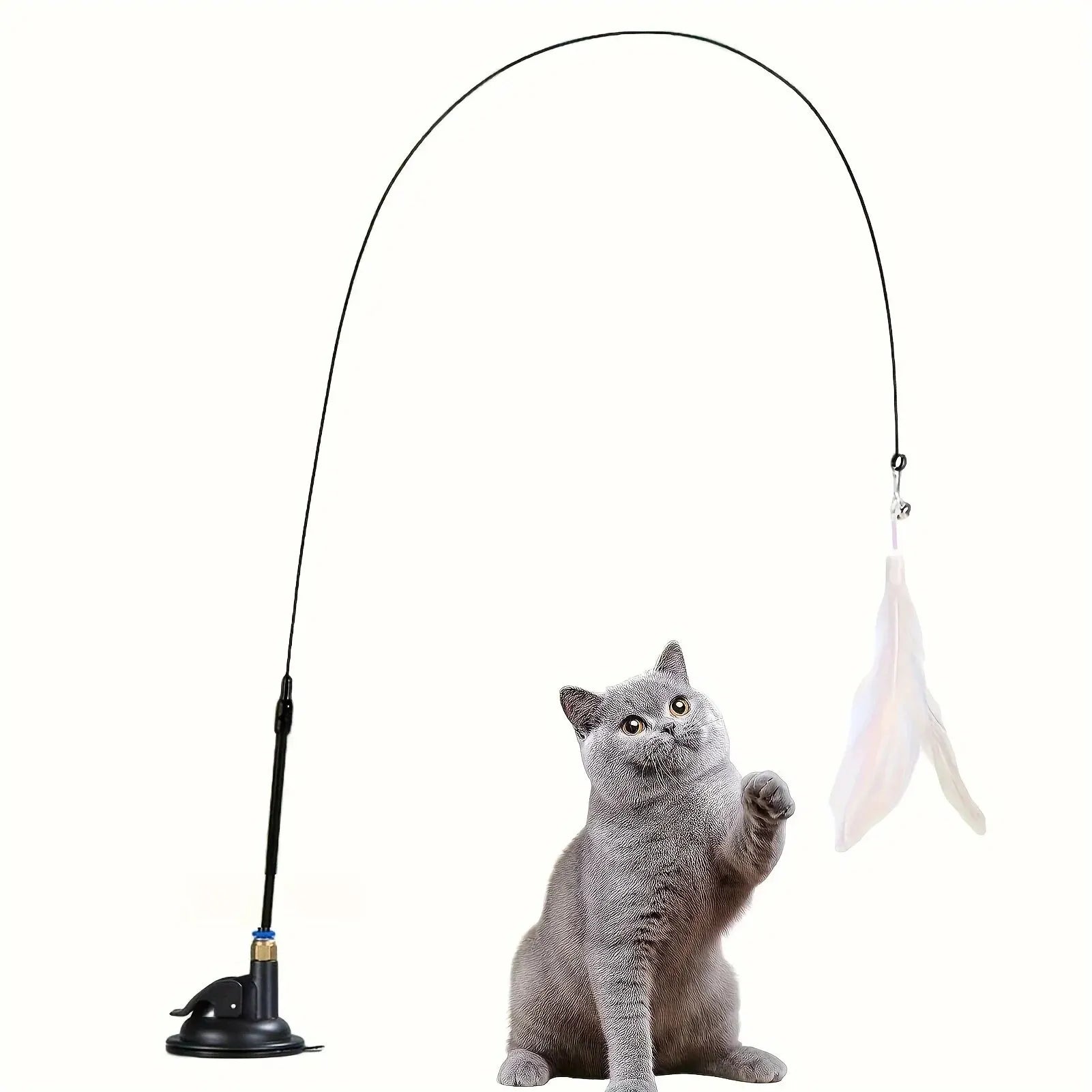 Feather Teaser Wand Cat Toy