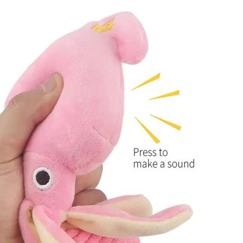 Octopus Rope Squeaky Dog Toy