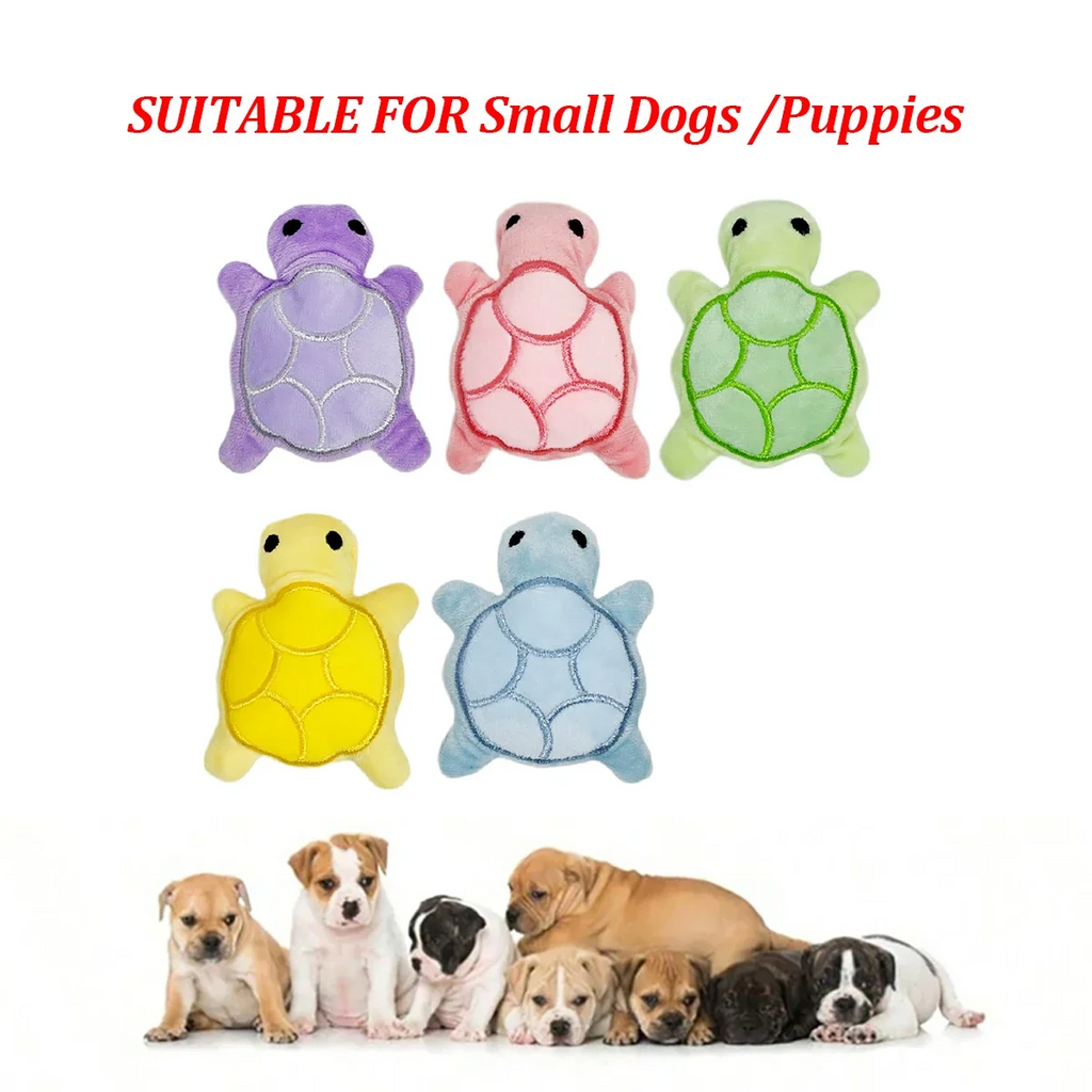 Turtle Plush Puppy Teether Toy