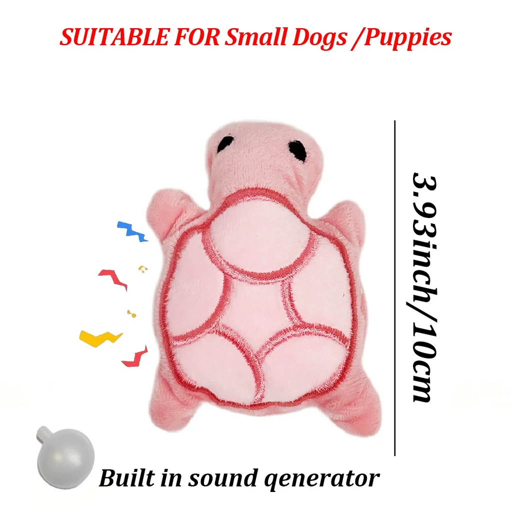Turtle Plush Puppy Teether Toy