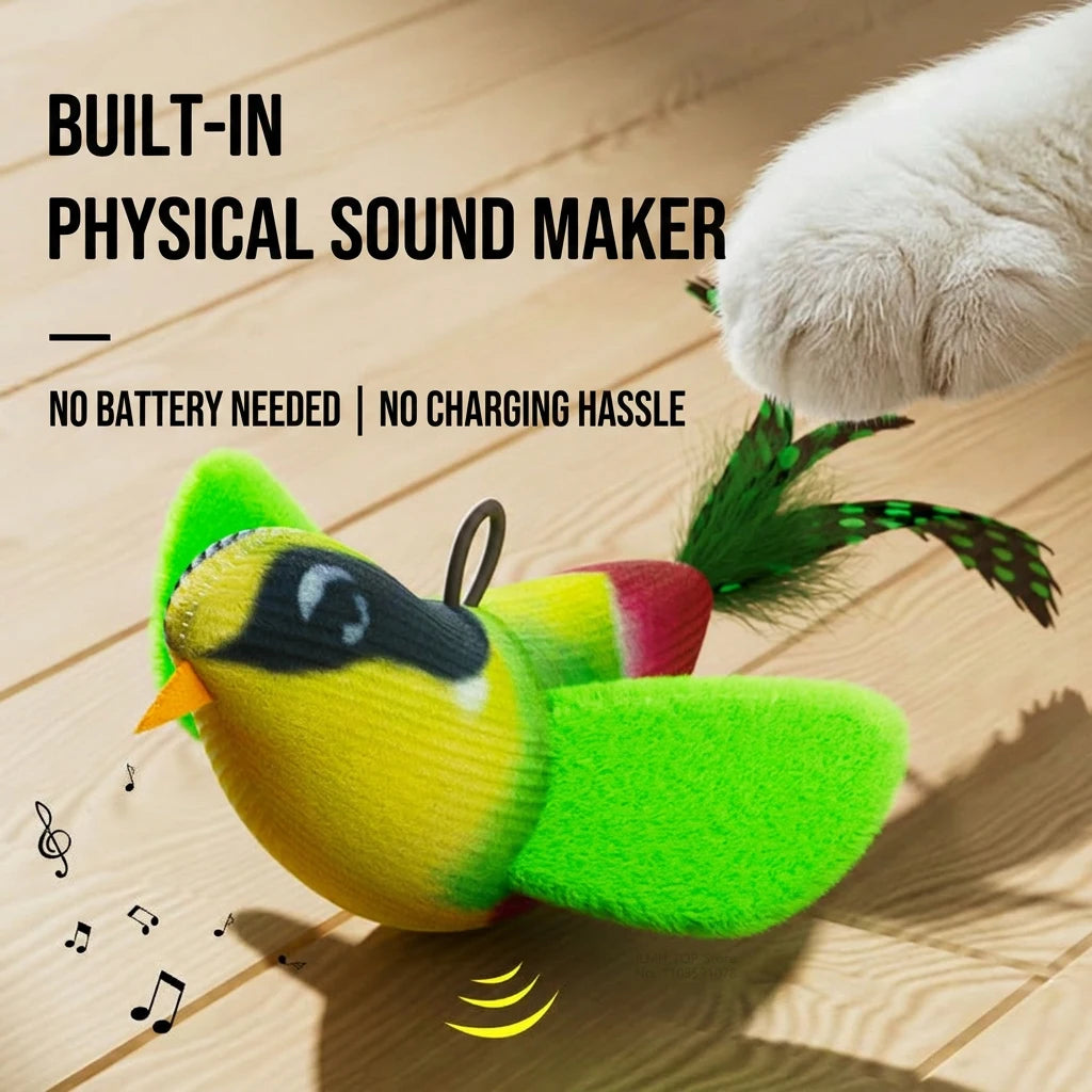 Chirping Bird Wall Cat Teaser
