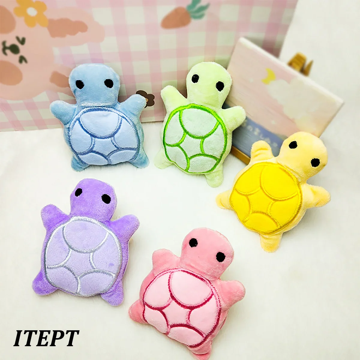 Turtle Plush Puppy Teether Toy