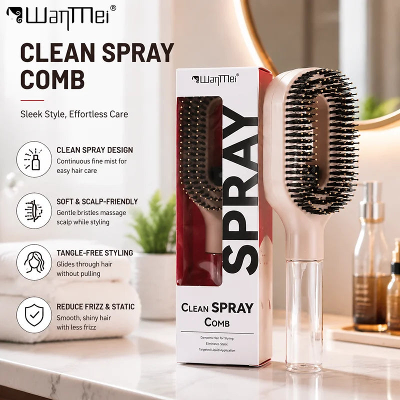 2-in-1 Spray & Detangle Grooming Brush