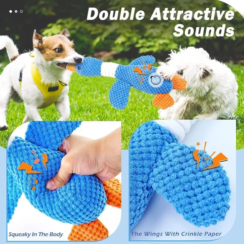 Squeaky Plush Doll Pet Toy