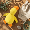 Quacking Duck Plush Dog Toy lifestyle