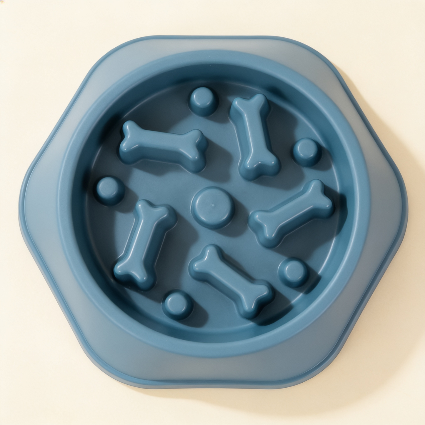 Safe-Pace slow feeder bowl in dusty blue