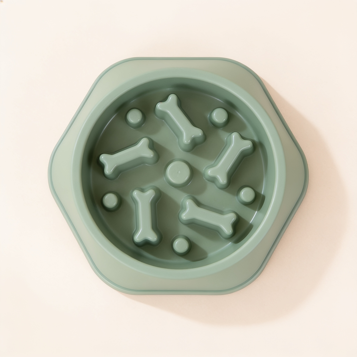Safe-Pace slow feeder bowl in sage green